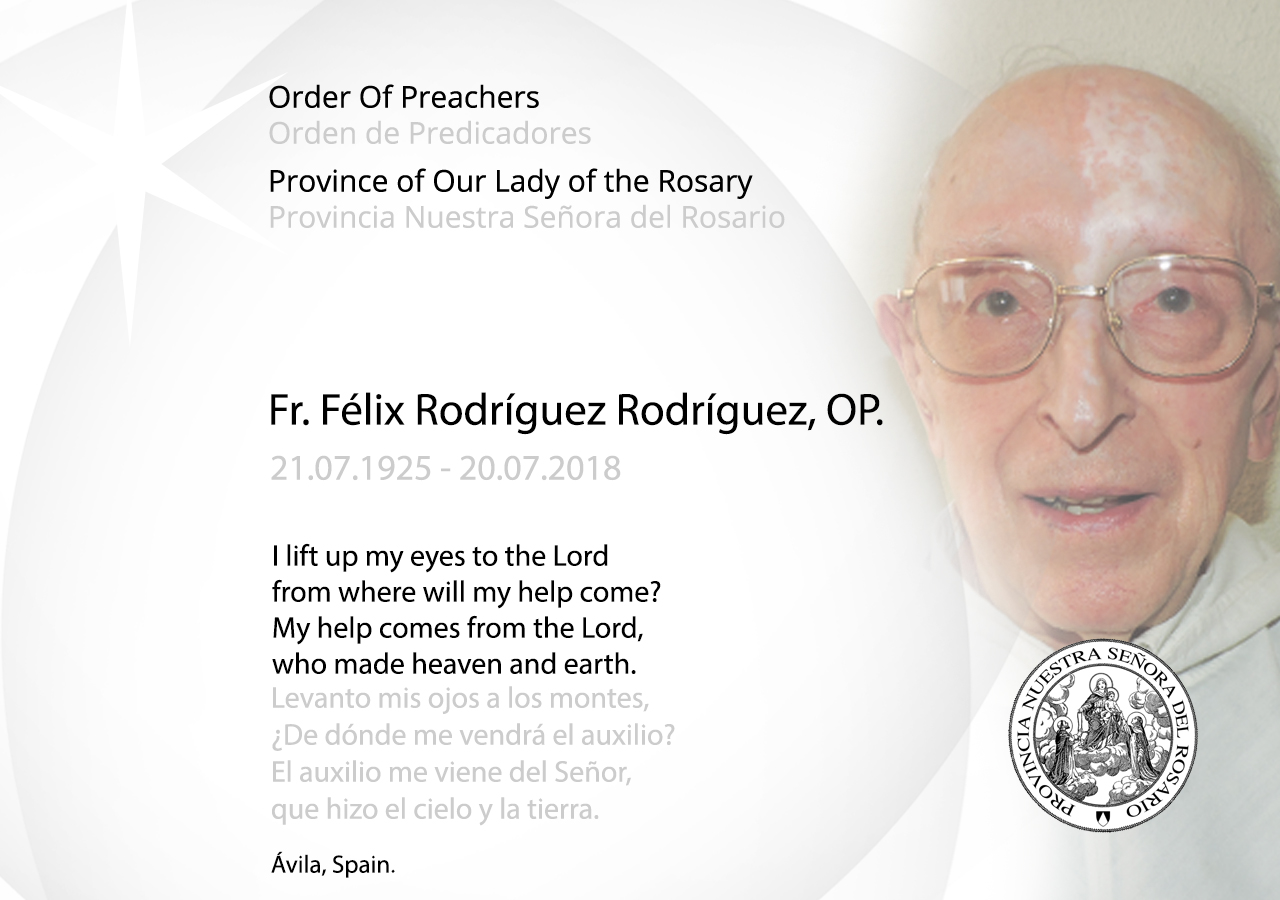 Fr Félix Rodríguez Rodríguez OP